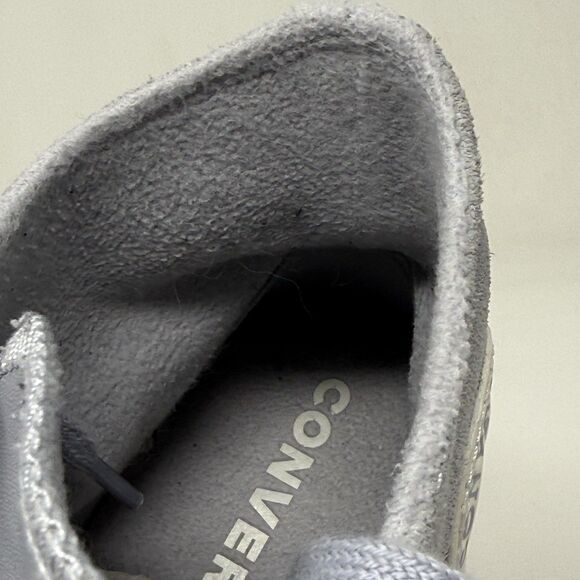 Converse All Star Chuck Lift Platform High Shoes Womens 9 Blue Gray Suede Retro - Picture 13 of 16